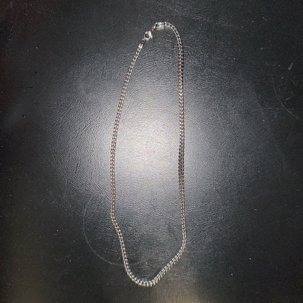 3MM Silver Plated Franco Link Chain 18 inches